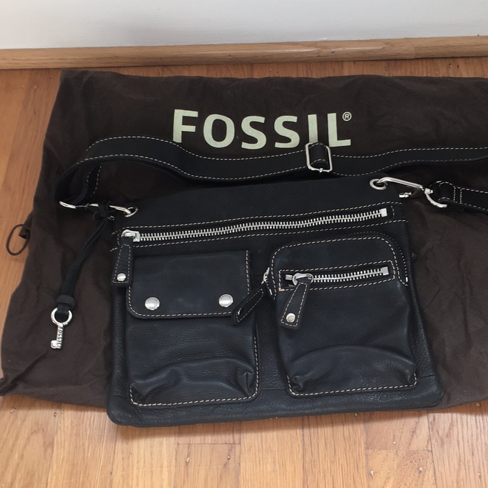 Fossil Black Leather Purse